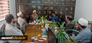 نشست صمیمانه معاون محترم آموزش و تحصیلات تکمیلی دانشگاه فرهنگیان با رییس و اعضای دبیرخانه هماهنگی گروه های معارف و تربیت اسلامی