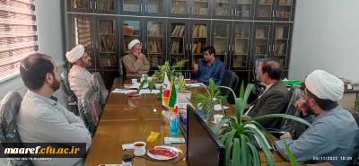 نشست صمیمانه معاون محترم آموزش و تحصیلات تکمیلی دانشگاه فرهنگیان با رییس و اعضای دبیرخانه هماهنگی گروه های معارف و تربیت اسلامی